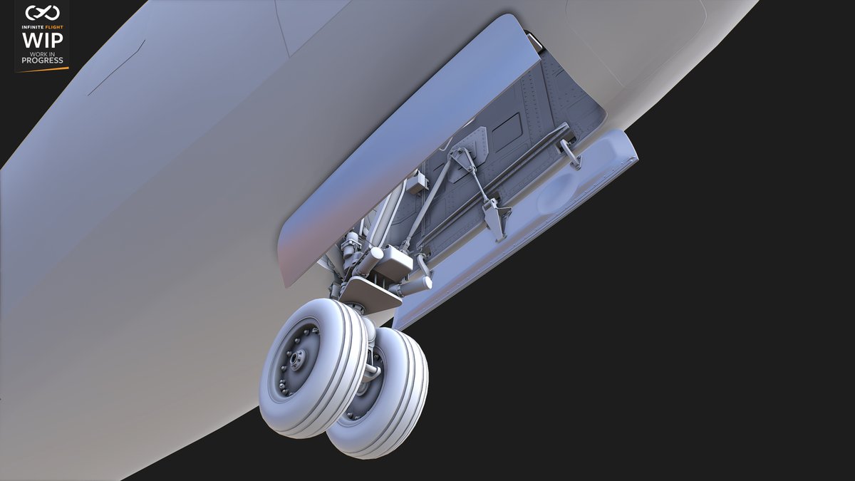 infiniteflight's tweet photo. For our second preview of the day, here is a selection of MAX 8 exterior renderings. Often, certain components are revamped throughout development. Can you see anything in these shots that will change before release? 👀 https://t.co/T0gD6Hceuo