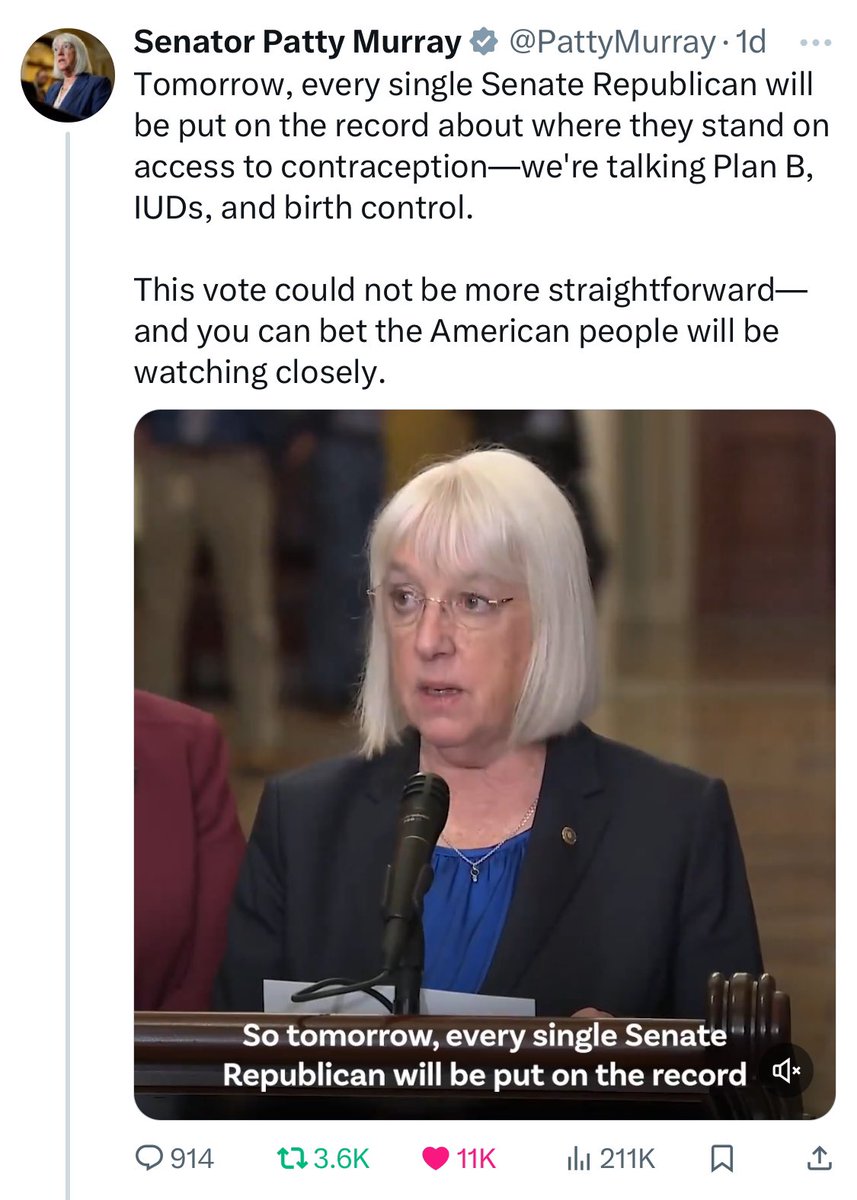 docrocktex26's tweet photo. Shout out to @SenateDems and #BidenHarris for so expertly bringing the #RightToContraceptionAct to the floor and getting the GOPโs Jane Crow on the record with ample time for us to pummel the airwaves with it between now and Election Day. This is our clarion call, yโall. #VOTE ๐ https://t.co/yPWVOr75ty