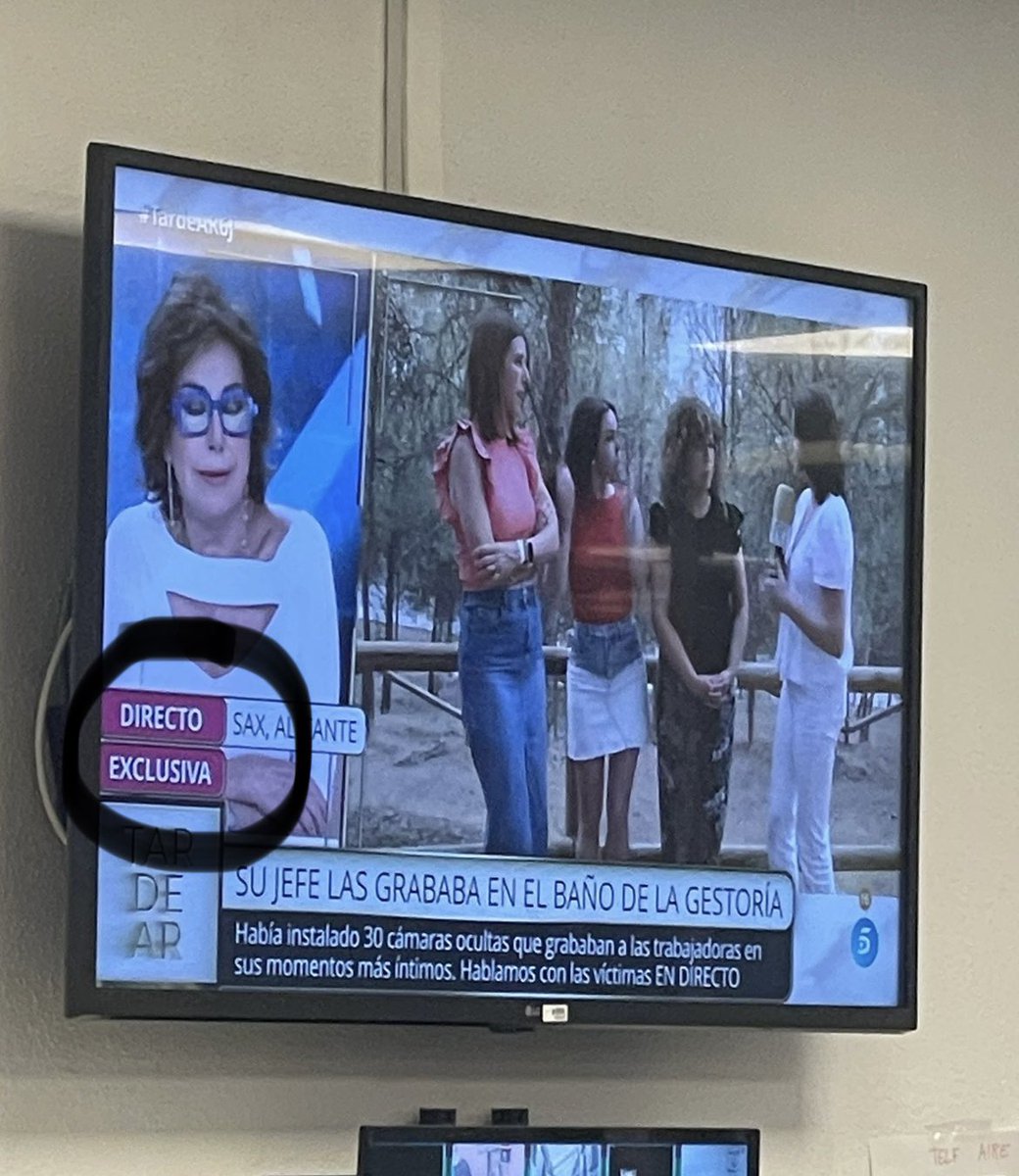 eleortegam's tweet photo. Compañeros de @TardeARtv el rótulo de exclusiva se os ha colado. Este tema lo sacamos en @MVTARDE ayer. Hace 24 horas. Y esas mujeres hablaron para @sextaNoticias en sus dos ediciones
Cuidemos la palabra #Exclusiva o acabará perdiendo su valor. Gracias https://t.co/LLs9WZWOiD