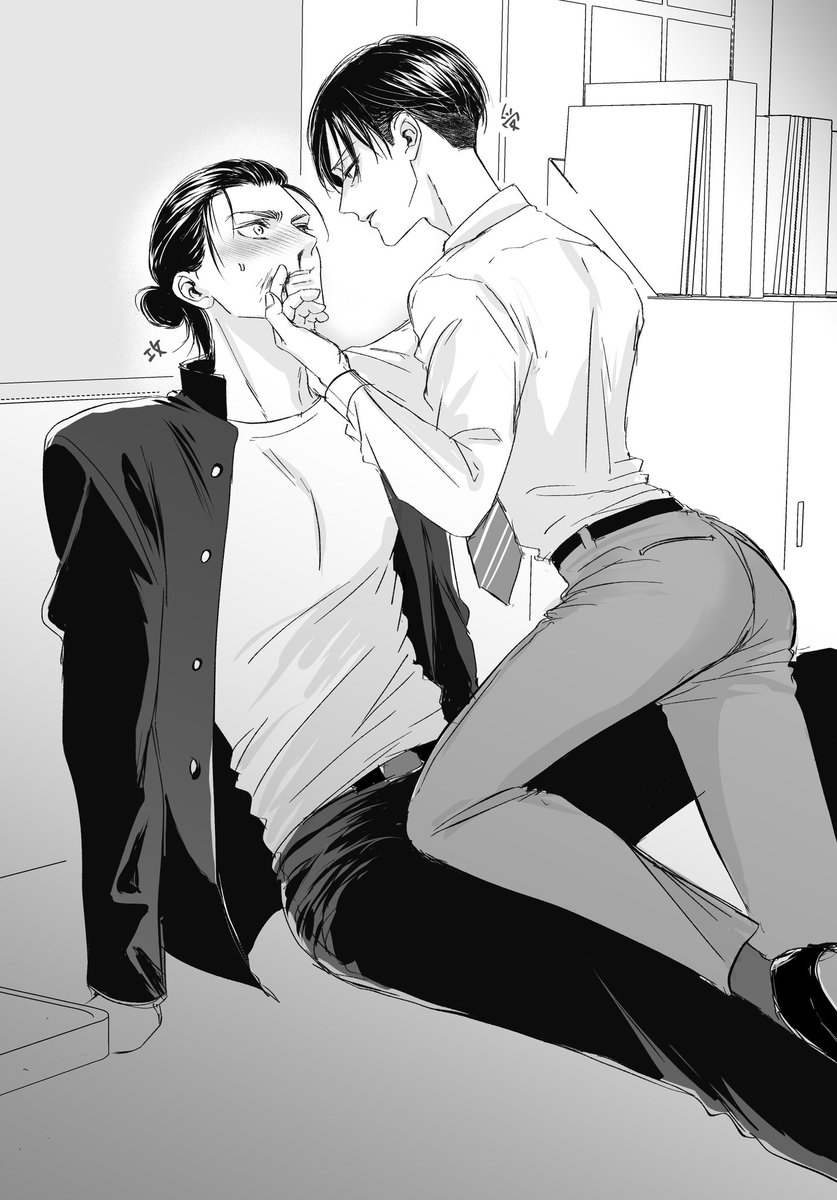 #ひらいて赤ブー
進💥の💥人
エ🗝ン×リ☕️ァイ 
人類最強ダーリン‼︎
末永くよろしくお願いします‼︎

不良DK×存在がエロい最恐先生　エレリ
眼鏡かけても良かったかも〜👓