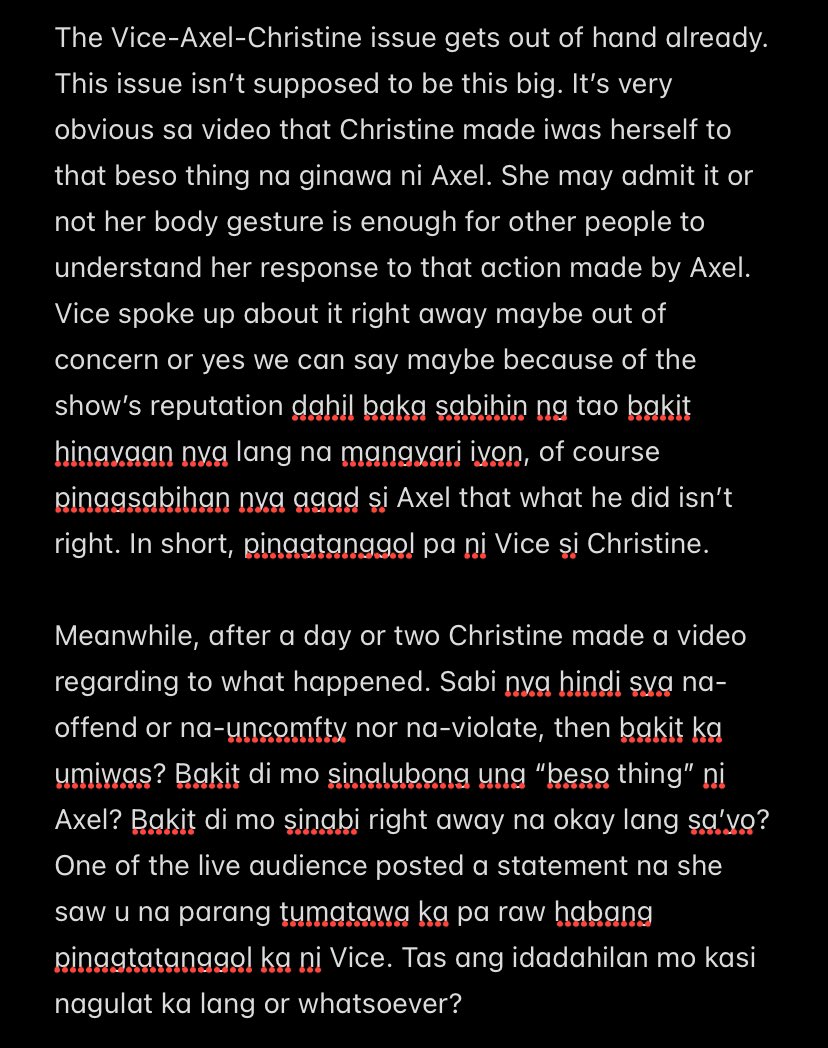 Rvl_tea's tweet photo. Vice-Axel-Christine Issue

+ Vice and Axel is in good terms naman na so ano pa ang point ng iba? https://t.co/zfEctnI9lc