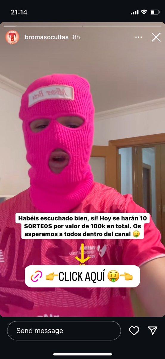 adeuraco's tweet photo. Epa epa... estariem parlant d'una tercera persona? A veure si fem màgia i li podem treure el passamuntanyes... (estan operatius amb el compte d'IG de bromasocultas) https://t.co/QgVjDNHk8A