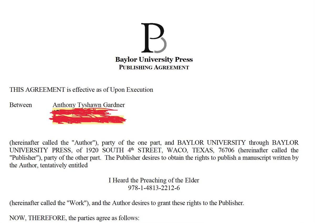 Thank you Baylor University Press!