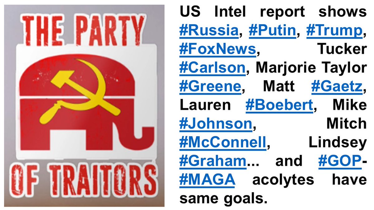 RuanoFaxas's tweet photo. #SENATE &amp; #HOUSE #GOP RUSSIAN ASSETS. #REPUBLICANS WHO LIKE #PUTIN:
#Trump #Greene #Gaetz #Boebert #Graham #McConnell #Cruz #Rubio #Johnson #Gohmert #Biggs #Gosar #Jordan #Brooks #Perry #Scott #Spartz #Donalds #Owens...?
https://t.co/mPoFyo9sYW
#ELECTION #RUSSIA #FBI #CIA #BIDEN https://t.co/tn7SPcNAqb