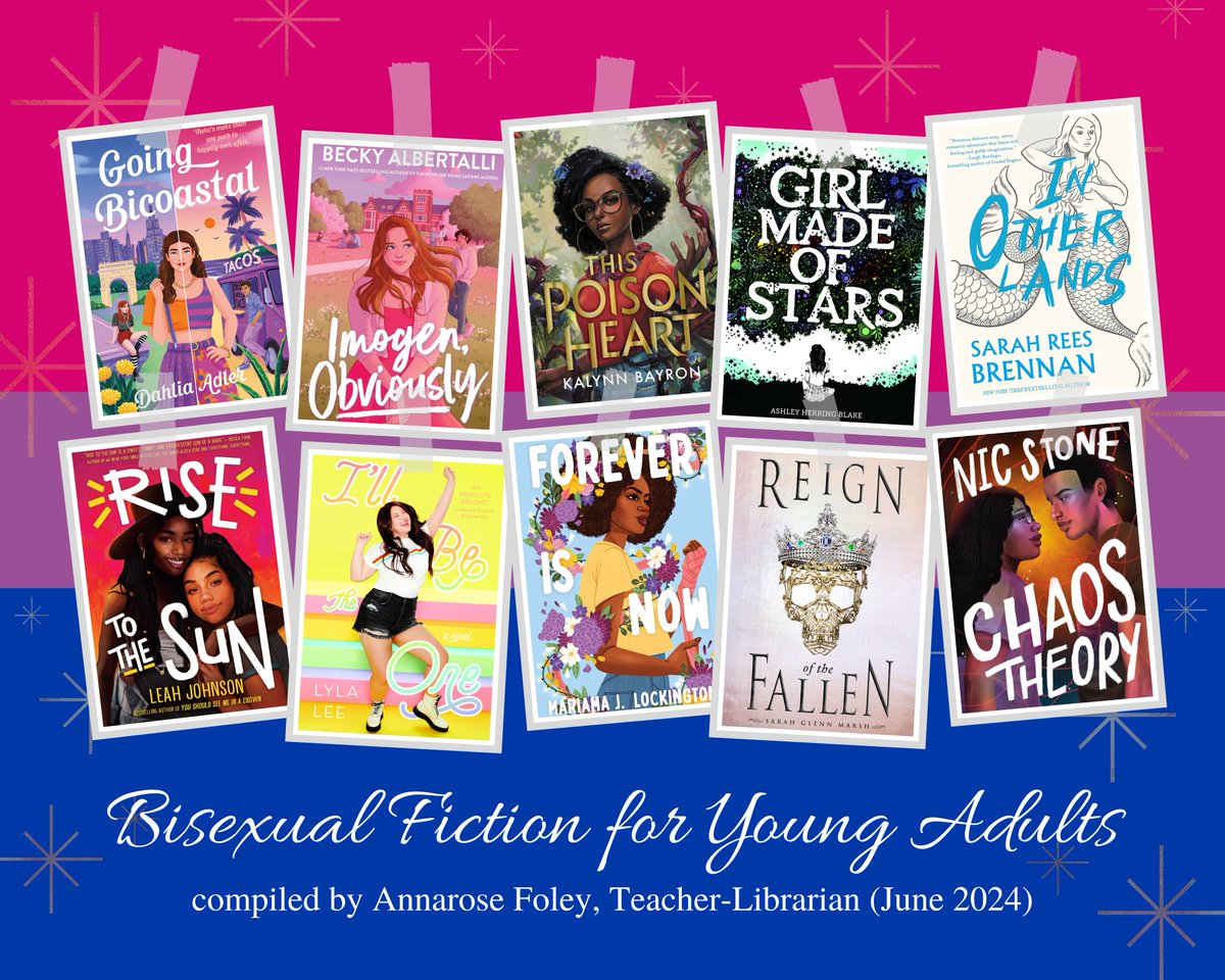 Annarose Foley (@boyntonlibrary) on Twitter photo Ms. Foley Recommends... Bisexual Fiction for Young Adults! #bookstagram #librarylife #bookrecs #weneeddiversebooks #readwithpride #lgbtqia #bisexualbooks ๐ณ๏ธโ๐ <a href="/beckyalbertalli/">Becky Albertalli Updates</a> <a href="/KalynnBayron/">Kalynn bayron</a> @ashleyhblake <a href="/sarahreesbrenna/">Sarah Rees Brennan</a> <a href="/byleahjohnson/">Leah Johnson</a> <a href="/literarylyla/">Lyla (not here)</a> @marilock <a href="/SG_Marsh/">Sarah Glenn Marsh ๐</a> Ms. Foley Recommends... Bisexual Fiction for Young Adults! #bookstagram #librarylife #bookrecs #weneeddiversebooks #readwithpride #lgbtqia #bisexualbooks ๐ณ๏ธโ๐ <a href="/beckyalbertalli/">Becky Albertalli Updates</a> <a href="/KalynnBayron/">Kalynn bayron</a> @ashleyhblake <a href="/sarahreesbrenna/">Sarah Rees Brennan</a> <a href="/byleahjohnson/">Leah Johnson</a> <a href="/literarylyla/">Lyla (not here)</a> @marilock <a href="/SG_Marsh/">Sarah Glenn Marsh ๐</a>