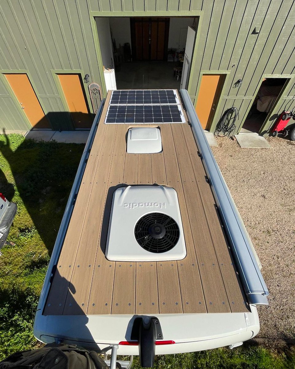 🌞🚐 Check out this stunning van deck! With our solar panels, you can achieve true self-sustainability on the road. Live off the grid, follow the sun, and enjoy the freedom of endless adventures! 

#VanLife #SolarPowered #SelfSustainability #OffTheGrid #FollowTheSun