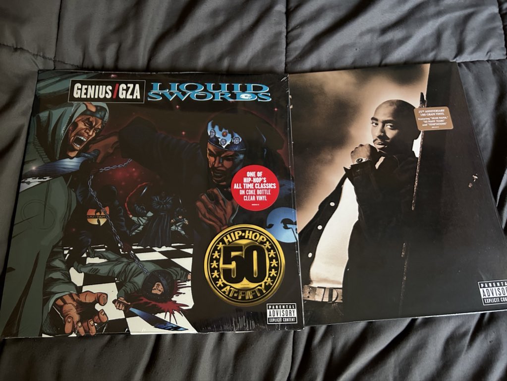 Keegan59992745's tweet photo. Liquid Swords and Me Against the World Charity Raffle 

For a chance to win both follow, the instructions below

All donations go directly to the Palestine Children’s Relief Fund https://t.co/To5VLyftek