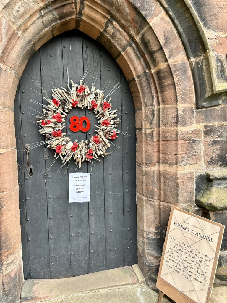 Brilliant 80th anniversary celebration for D-Day today with a new blue plaque unveiled at <a href="/bellsofpeover/">The Bells of Peover</a>. It was here, in Tatton, where Generals Eisenhower &amp; Patton made their final D-Day plans!

Great to hear more about the history from the GI-44/45 Living History Group too.