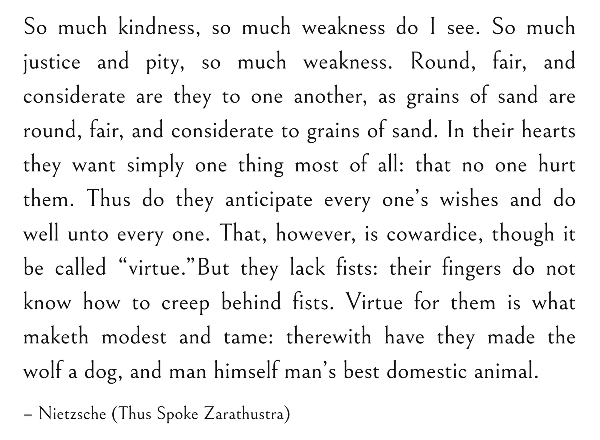 Ashwinreads's tweet photo. nietzsche destroying my people pleasing tendencies with this passage https://t.co/2KYaYWp8Wy