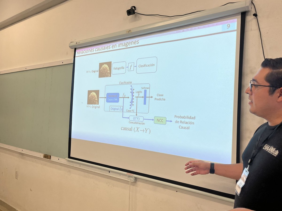 Daniel Flores Araiza <a href="/Delfox29/">Daniel Flores Araiza</a> está en el Congreso Mexicano de IA <a href="/smia_mx/">SMIA</a> presentando su trabajo en causalidad en clasificación de cálculos renales 😀
<a href="/CVINSIDE/">CV-INSIDE Lab</a> lab present