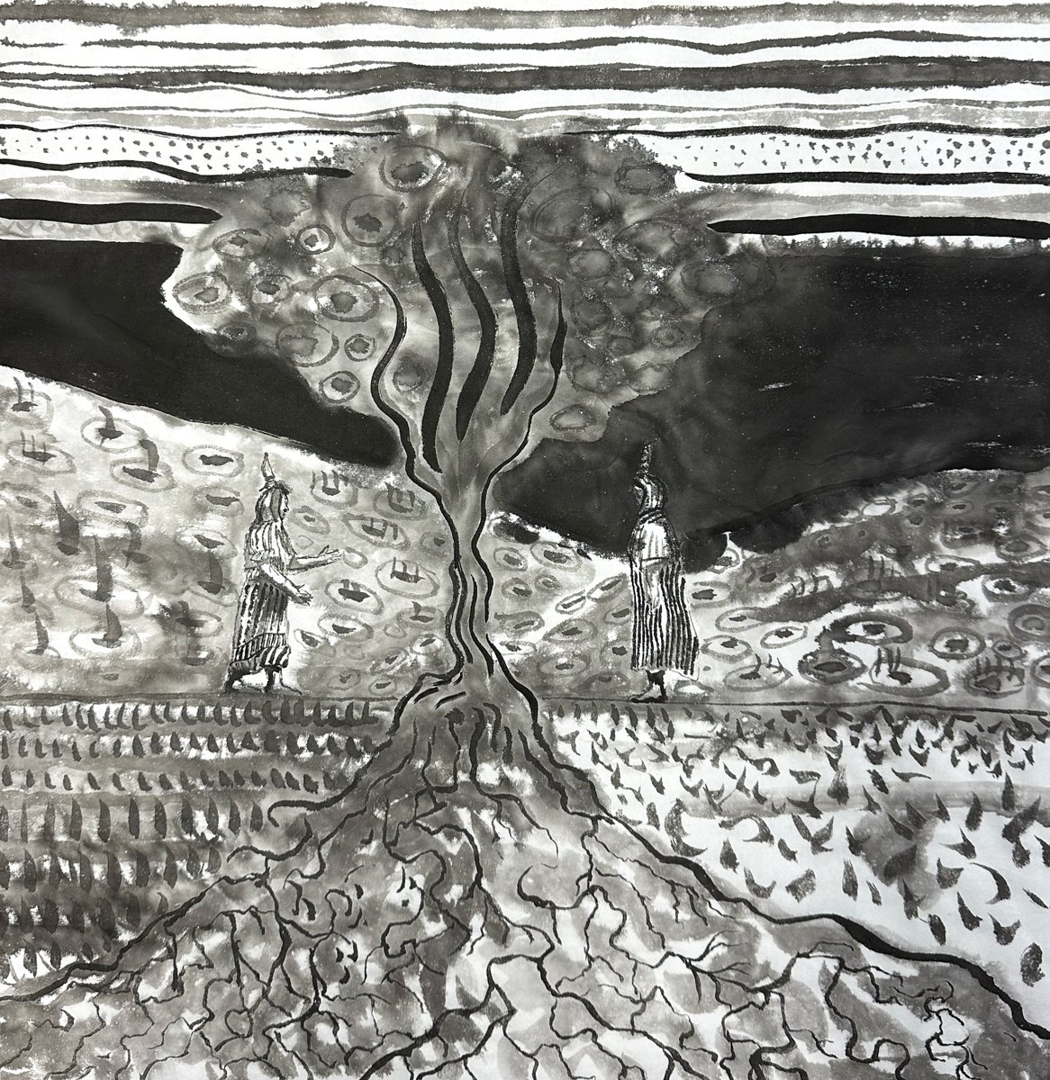 cuchatelain's tweet photo. "#2 June 6"
Day 2 now live on @exchgART
π³Conversation with a tree about the nature of things.π Woke up with this image on my mind, put it on paper. Documented.
Chinese ink on rice paper π
Reserve: 0.1 SOL
Duration: 24 hrs
π below
#solana #art #artonsol https://t.co/JKYNC8VWll