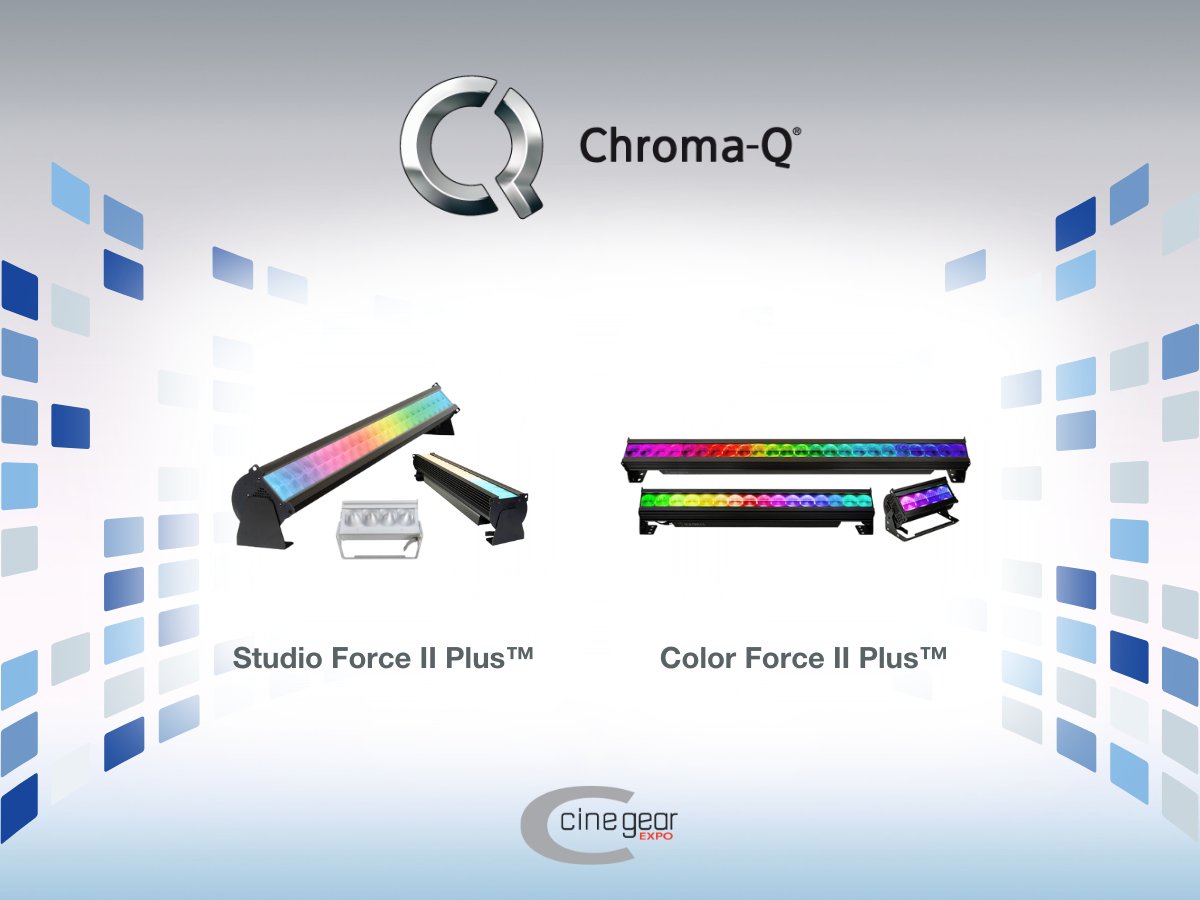Upgrade your studio lighting with Studio Force II Plus™ and the incredible Color Force II Plus™.

🙋‍♀️ See it in action at <a href="/CineGearExpo/">Cine Gear Expo</a> LA 2024 booth S9101.
#ChromaQ #ColorForceIIPlus #StudioForceIIPlus #LightingInnovation  #LEDlighting #studio #DontMissOut