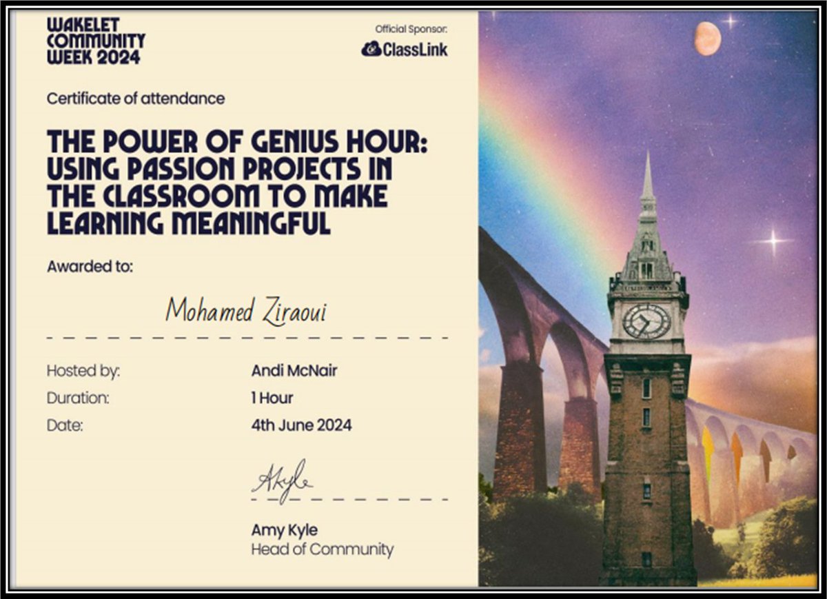 mohamedziraoui9's tweet photo. Digital Art Portfolios - Reflecting on the Process 🎉#WakeletCommunityWeek
@wakelet
@JBDbiz
@Amy_Wakelet
#MIEExpert #MicrosoftEDU #Microsoft #flipgrid #Wakelet #minecraft #Buncee #Nearpod #kahoot #classpoint https://t.co/c56p1vgmel