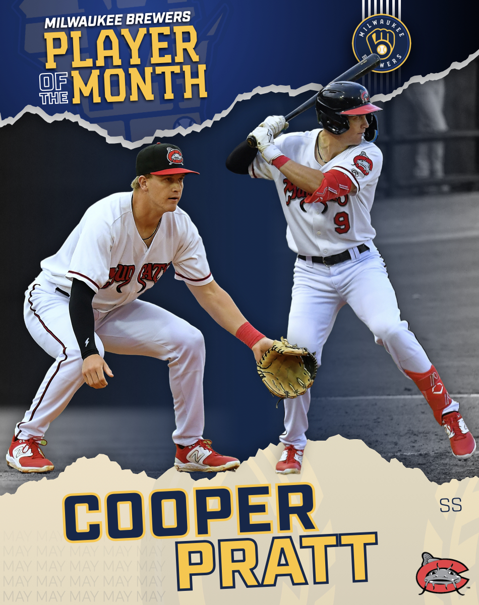 🏆🏆Cooper Pratt is our Minor League Player of the Month, with a .427 OBP and 19% BB% during May with 7 steals and 6 XBH🏆🏆

Pratt reached base safely in 26 of 27 games in May

#ThisIsMyCrew