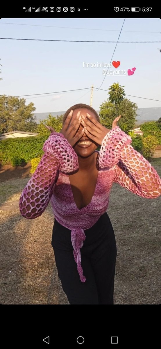 ugyarn's tweet photo. This Pink Frost wrap top😻

Made by yours truly.

#crochet #crochettop https://t.co/zwFQ7uWj7v