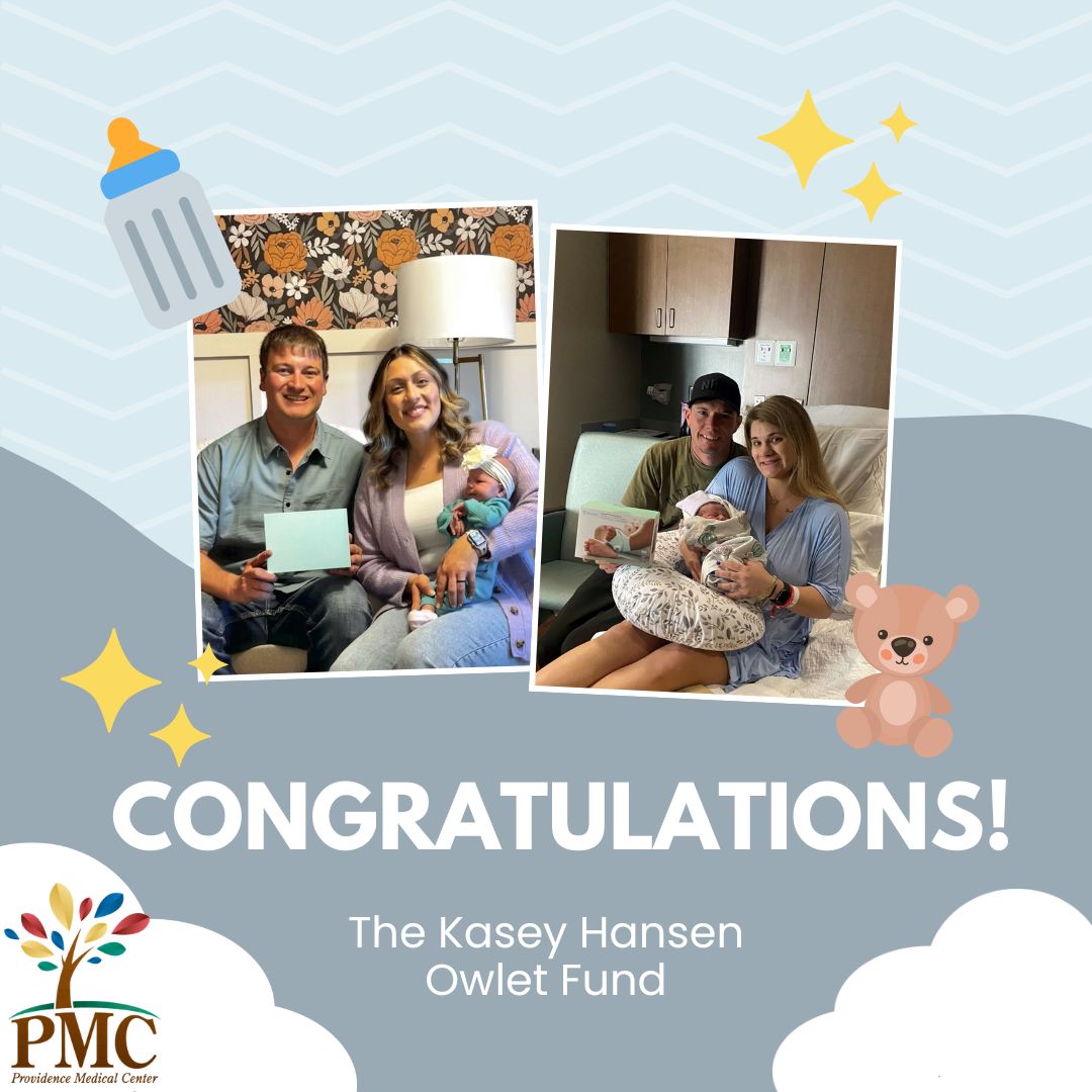 TheWayneHerald's tweet photo. Providence Medical Center Foundation has announced this year’s recipients of the #Owlet Sock Monitor, a gift made possible through the #KaseyHansenOwletFund.

Each year, two lucky infants born at #ProvidenceMedicalCenter are ...

Read more: https://t.co/kzc0NLeMYr https://t.co/b1tN8Y25cU
