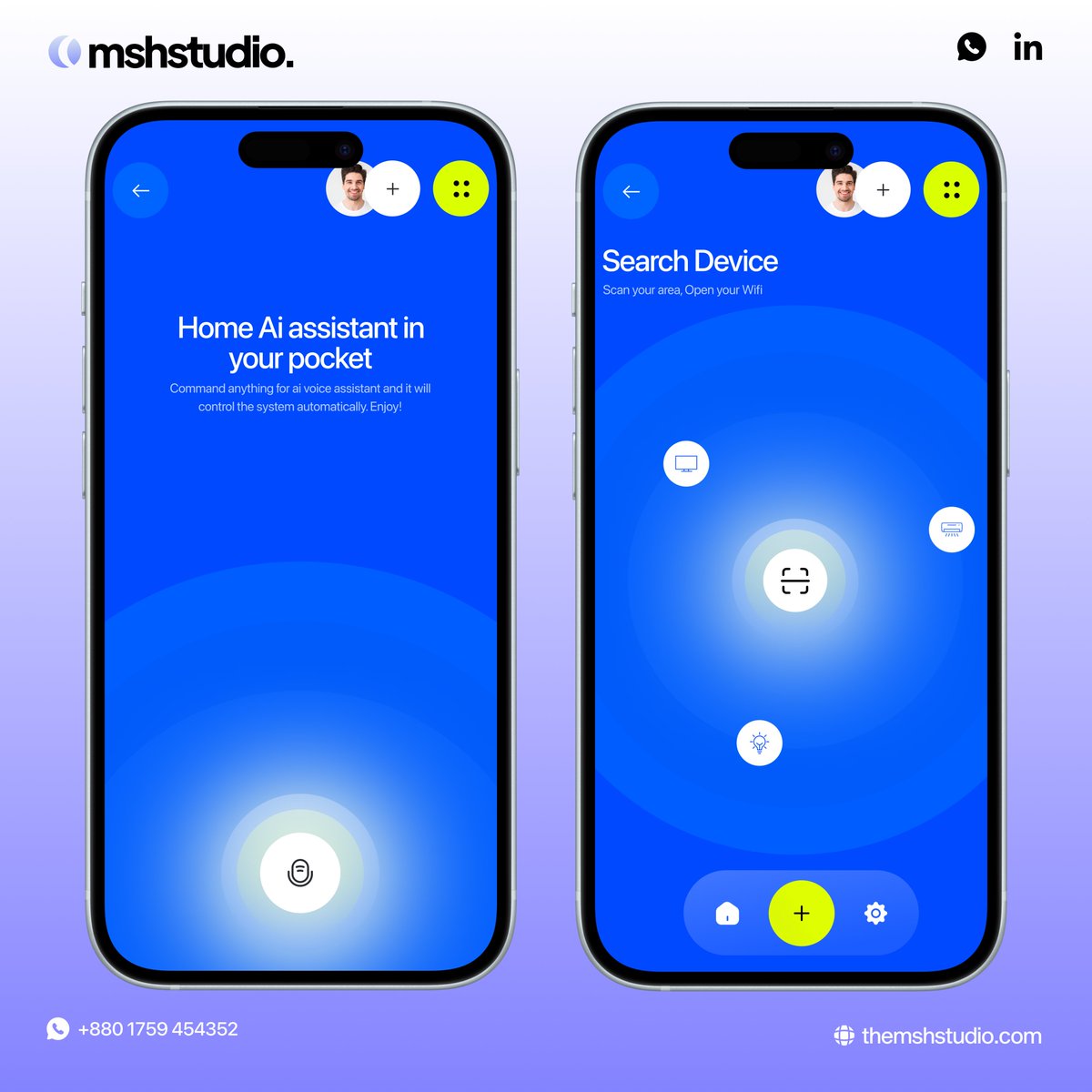 msh_studio1's tweet photo. Smart Home App Design
🎨 Design Inspiration 👉 https://t.co/FfvQwhMuDf
✅DM or contact here👇
✉️shyed1881@outlook.com
😎Instagram:msh.studio22
🔥Skype:live: shyed1881
🚀Whatsapp: (880)1310786463
💡 Follow @msh_studio1 for more design inspiration!
#SmartHome #ui #ux #uidesign #app https://t.co/C55fcmuyCL