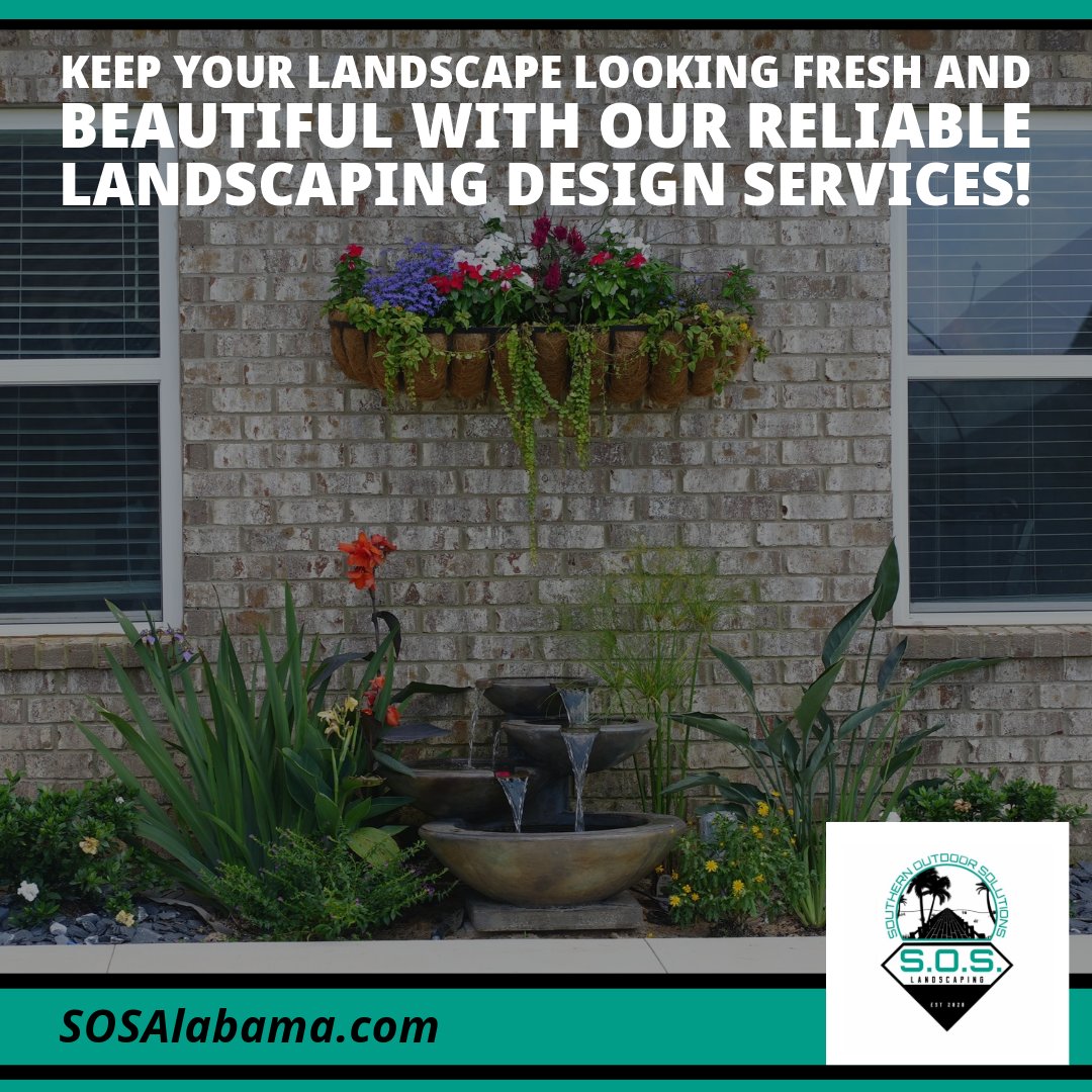 SOSLandscaper's tweet image. 🌴 Keep your landscape looking fresh and beautiful with our reliable landscaping design services!

🌳 The Best Landscaping Design in Daphne: sosalabama.com

#landscapingdesign #landscapedesignservices #landscapebeauty #gardendesign