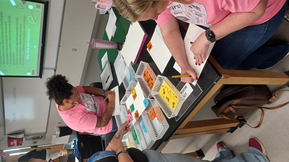 FoxCISDATLID's tweet photo. We worked on Growing our Greatness  for the 24/25 SY through collaboration, modeling, conversation and hands-on practice on Day 4 of #ComalU24! Some of our EA teachers ran mini sessions to share their knowledge and experience! #learningfromeachother is powerful! @CISDSpecialEdu1 https://t.co/F9GPCQgxsJ