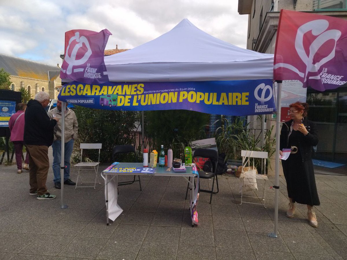 lfi_85's tweet photo. À St Jean de Mont ou Fontenay-le-Comte, nous étions sur le terrain cette semaine pour les caravanes 🥳💪 On lâche rien pour cette dernière ligne droite #9juin #UnionPopulaire https://t.co/cyCp7HO4iO