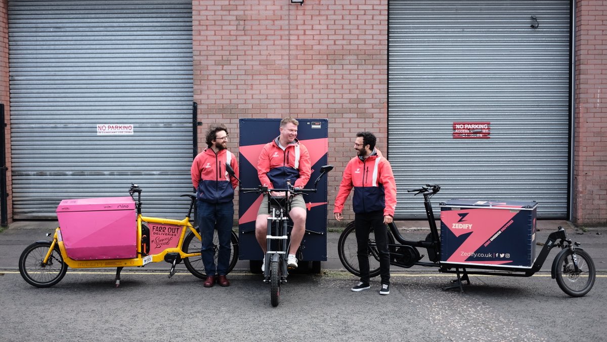 Zedify &amp; Farr Out 🚲 

We're so happy to announce that Farr Out Deliveries - Edinburgh's independent cargo bike company - has joined us on our mission to make deliveries by bike the norm 🤗