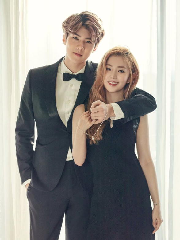 AboutMusicYT's tweet photo. red velvet's irene and exo's sehun for ceci (2016) https://t.co/lXvL1wKjwp