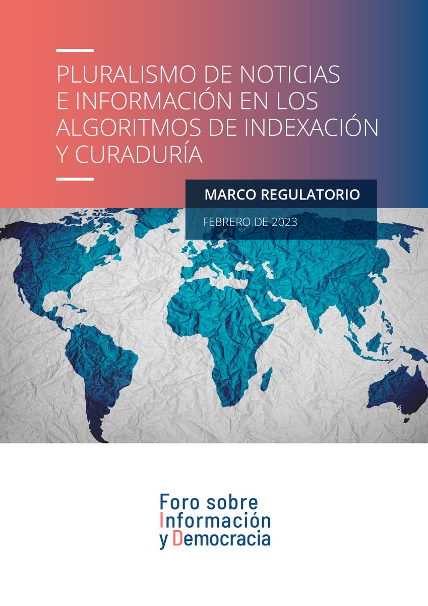 OBSERVACOM (@observacom) on Twitter photo 📌 En el marco de la temática tratada durante la conversación, recomendamos el informe del <a href="/Forum_InfoD/">Forum on Information & Democracy</a> “Pluralismo de noticias e información en los algoritmos de indexación y curaduría”.
Accedé al documento aquí 🔗 bit.ly/algoritmosyper… 📌 En el marco de la temática tratada durante la conversación, recomendamos el informe del <a href="/Forum_InfoD/">Forum on Information & Democracy</a> “Pluralismo de noticias e información en los algoritmos de indexación y curaduría”.
Accedé al documento aquí 🔗 bit.ly/algoritmosyper…