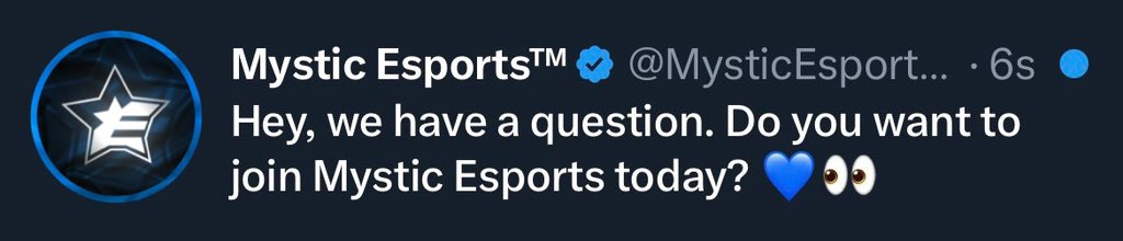 Mystic Esports tweet media