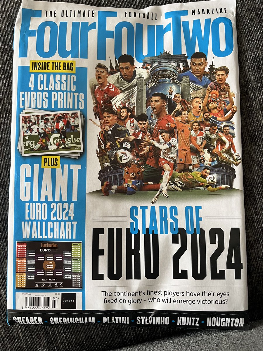 marcusbailey007's tweet image. Brings back memories of getting this delivered regularly when I was younger #FourFourTwo #euro2024