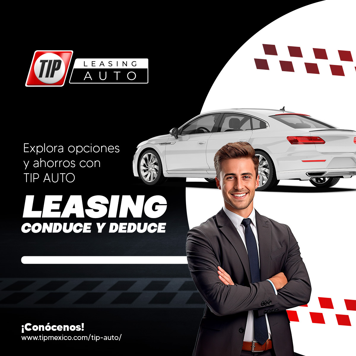 TIPMexico's tweet image. Transforma la movilidad de tu negocio sin afectar tu presupuesto con TIP AUTO: Leasing, conduce, ahorra 🚙✨ #TIPAuto #TIPLeasing #TIPMéxico
