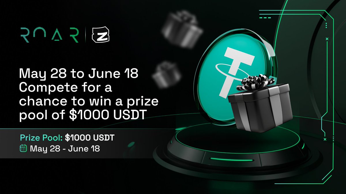 Astrones2's tweet photo. The airdrop from @th3r0ar looks interesting

@th3r0ar is a decentralized platform with secure transactions, innovative trading, and a community-focused approach to web3 finance. They're in testnet beta and prepping for a mainnet launch. Early participants can join the airdrop with big releases coming soon.

💥 Join their Zealy campaign from May 28 to June 18 for a chance to win a $1000 USDT prize pool! 🎁
Join here: https://t.co/Tb6iKyJtWk 

Follow for updates:
@th3r0ar
https://t.co/SuVVdABcv4