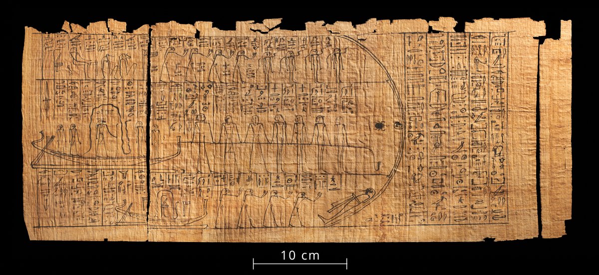 SilviaZago6's tweet photo. For #MuseumWeek 2024, here's a couple of stunning #egyptian Amduat #papyri from the local collections of @GarstangMuseum at @LivUni and @NML_Muse, which I've had the chance to study recently (publication forthcoming @EgyptCurator). Details in the ALT text.
#egyptology #heritage https://t.co/HuZrbA2umj