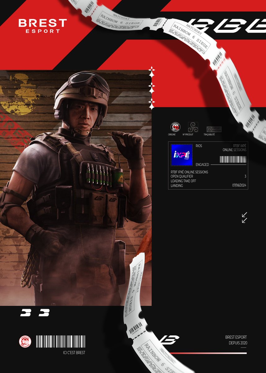📢RIOS OPEN QUALIFIER #3
 
Ce soir, nos joueurs #R6 vont tenter une nouvelle fois le qualifier RIOS de <a href="/RTBF_iXPe/">RTBF iXPé</a> 

On sera bien évidement derrière eux ! 🤍❤️ 

#BrestMême #BEWin