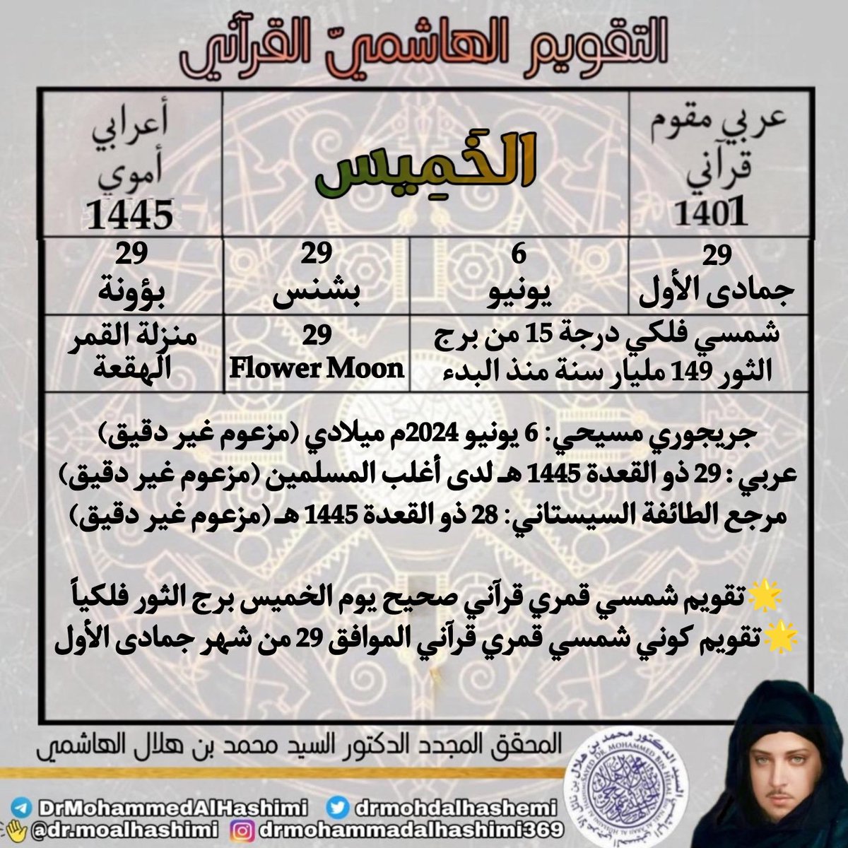 Quran_Calendar's tweet photo. الخميس 29 جمادى الأول 1401 عربي مقوم https://t.co/t5PfFgmEDZ