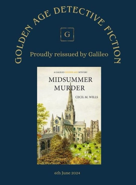 Galileobooks's tweet photo. Review of #MidsummerMurder by Cecil M Wills, officially reissued by Galileo today!
#murdermystery #goldenage #classiccrime #bookreview https://t.co/JZDfFUKk4J