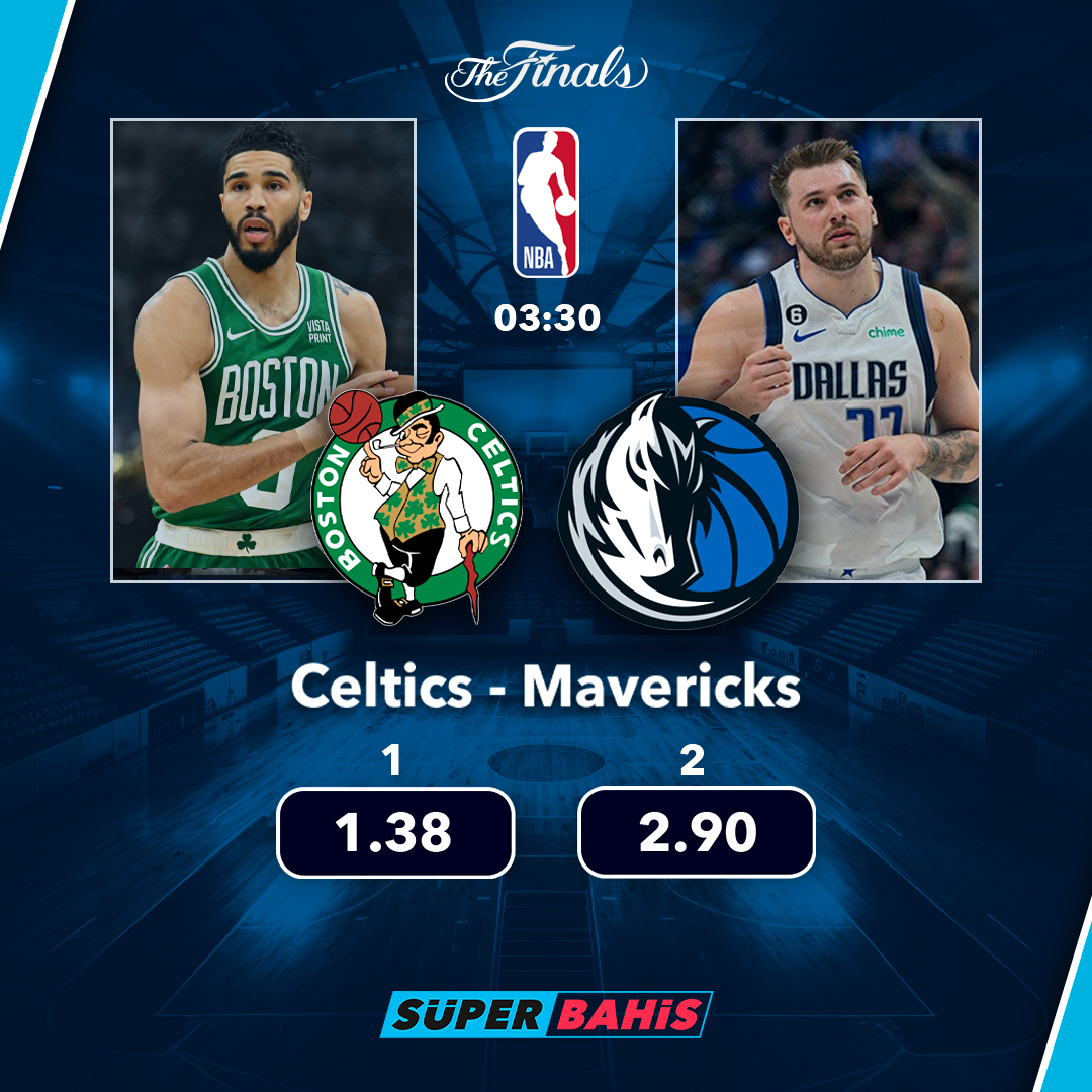 tr_superbahis's tweet photo. 🔹 Süperbahis gecenin maçında NBA Finalleri ilk maçında Boston Celtics ile Dallas Mavericks karşı karşıya! #NBA

🏀 NBA maçlarına özel seçenekler ve en yüksek oranların adresi Süperbahis!

📲 Bu maça hemen oynamak için —> https://t.co/w5qYuMtPuu https://t.co/xzSv0nzTb3