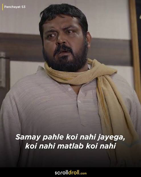 BBK_Updates's tweet photo. Until the time is right, nobody moves. No one Means no one!....
#SeriesQuote #Panchayat3 #SeriesScene https://t.co/zxGqNCQmxK