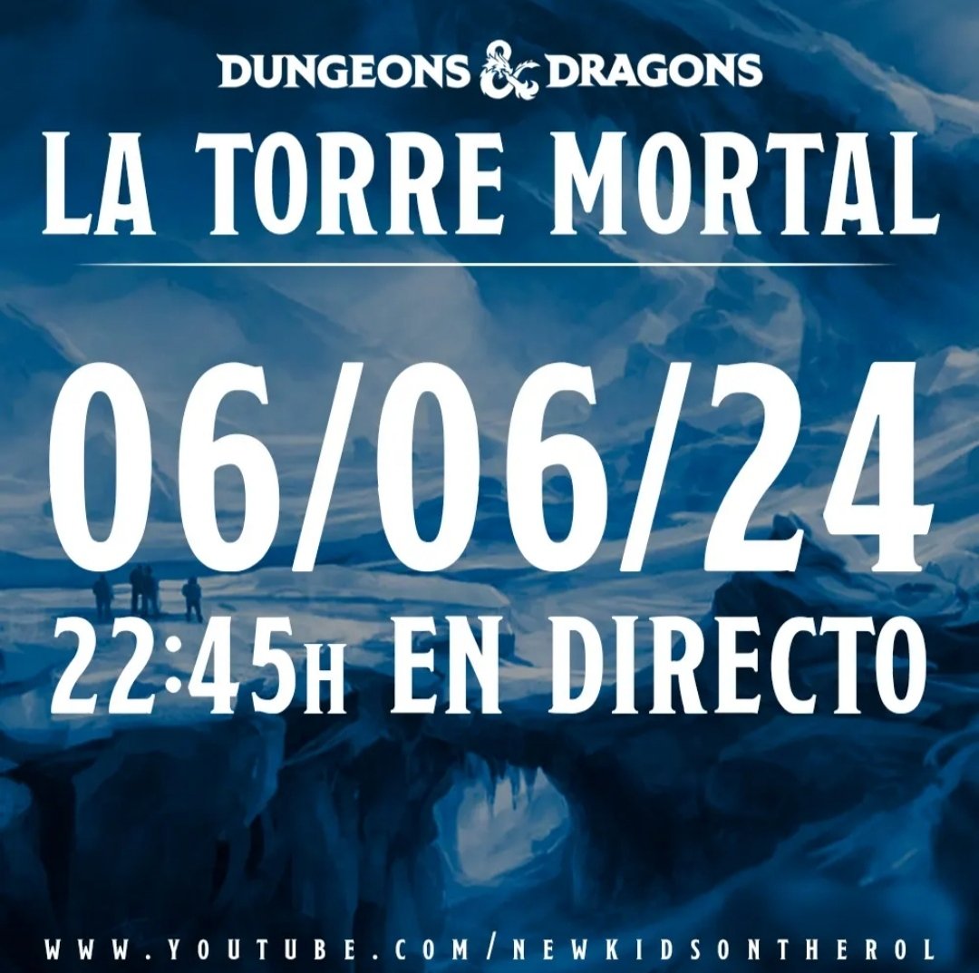Esta noche toca pasar frío además de un buen rato en La torre mortal! Dungeons and Dragons con buena gente! Os esperamos!