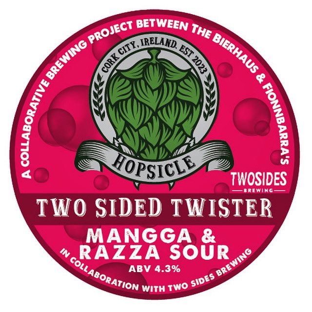 Coming soon Hopsicle x <a href="/twosidesbrewco/">Two Sides Brew Co</a> - summer in a glass! <a href="/FionnbarraCork/">Fionnbarra</a> <a href="/BierhausCork/">Bierhaus Cork</a> <a href="/ThirdBarrelbrew/">Third Barrel Brewing</a> #newbeeralert #collaboration #mango #raspberry #SourandSweet #irishcraftbeer
