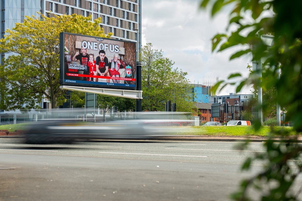 We've been out and about today around Liverpool and couldn't help but stumble upon billboards carrying our work. We love seeing projects come to life in the big wide world, and LFC certainly took over the city with this one.