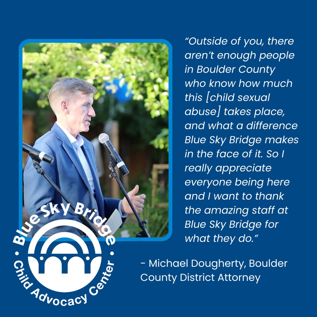 BlueSkyBridge's tweet photo. We're grateful to District Attorney Michael Dougherty for his support and inspiring words at A Moveable Feast™ XXV. If you'd like to watch his remarks, make sure to click the link below!

https://t.co/6pMXoPQrlX

#nonprofitsrock #blueskybridge #childadvocacycenter #boulderco https://t.co/oSKV3cbO3I