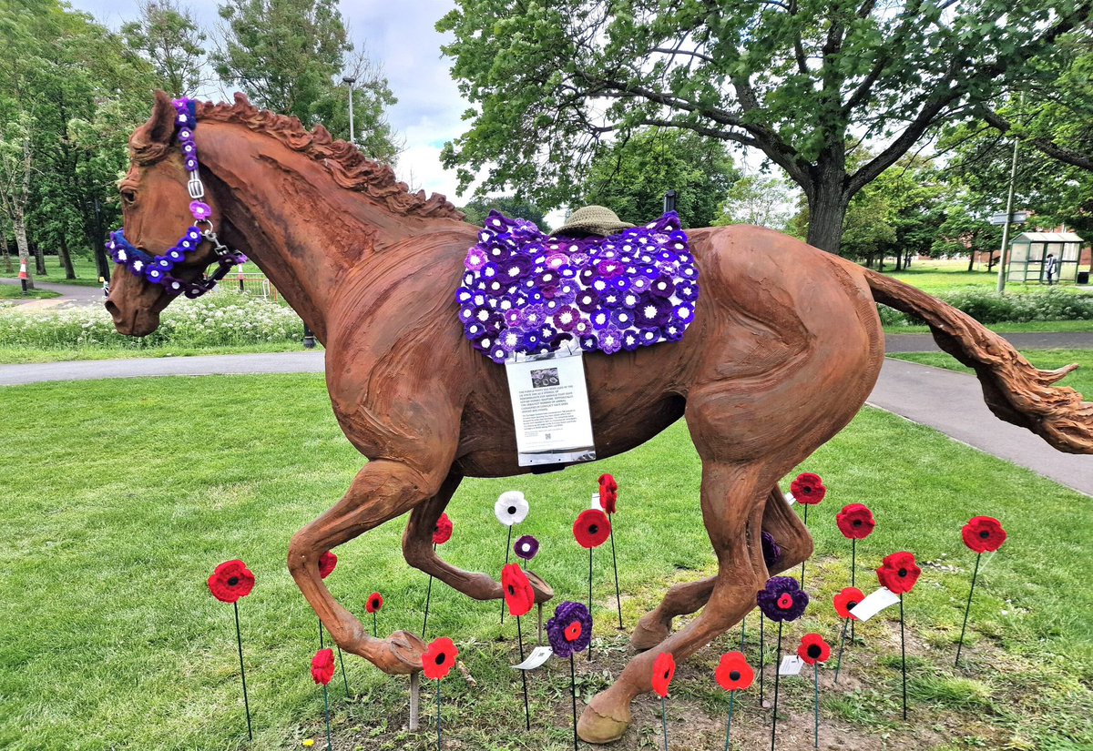 K9Finn's tweet image. They also served and we remember them 💜💙

#animalsofwar #dday #dogsofwar #warhorse