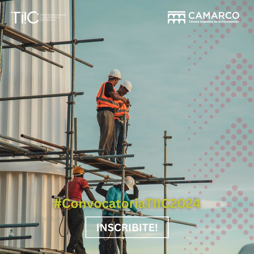 #ConvocatoriaTIIC2024 

¡Casi un mes de #ConvocatoriaAbierta y muchisimos inscriptos! 

La innovación se acerca a la industria 🦾  

¡Últimos días para unirte a <a href="/tiiccamarco/">tiiccamarco</a> con tu #startup, proyecto o idea!

 👉 bit.ly/4dptl0U

<a href="/CamarcoArg/">Cámara Argentina de la Construcción</a> #startup #convocatoriadeideas