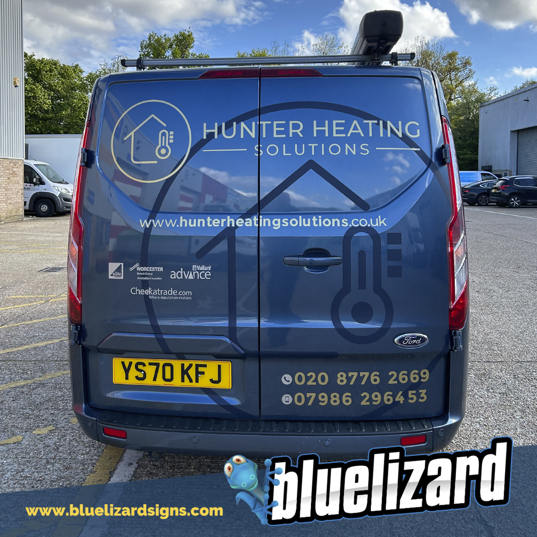 BlueLizardSigns's tweet image. A great look on this Transit Custom for Hunter Heating Solutions. The combination of gloss and matt graphics rounds off this classy design.

Vehicle graphics, digitally printed graphics &amp;amp; vehicle wraps by Blue Lizard Signs.

#commercialwrap #vansignwriting #vangraphics