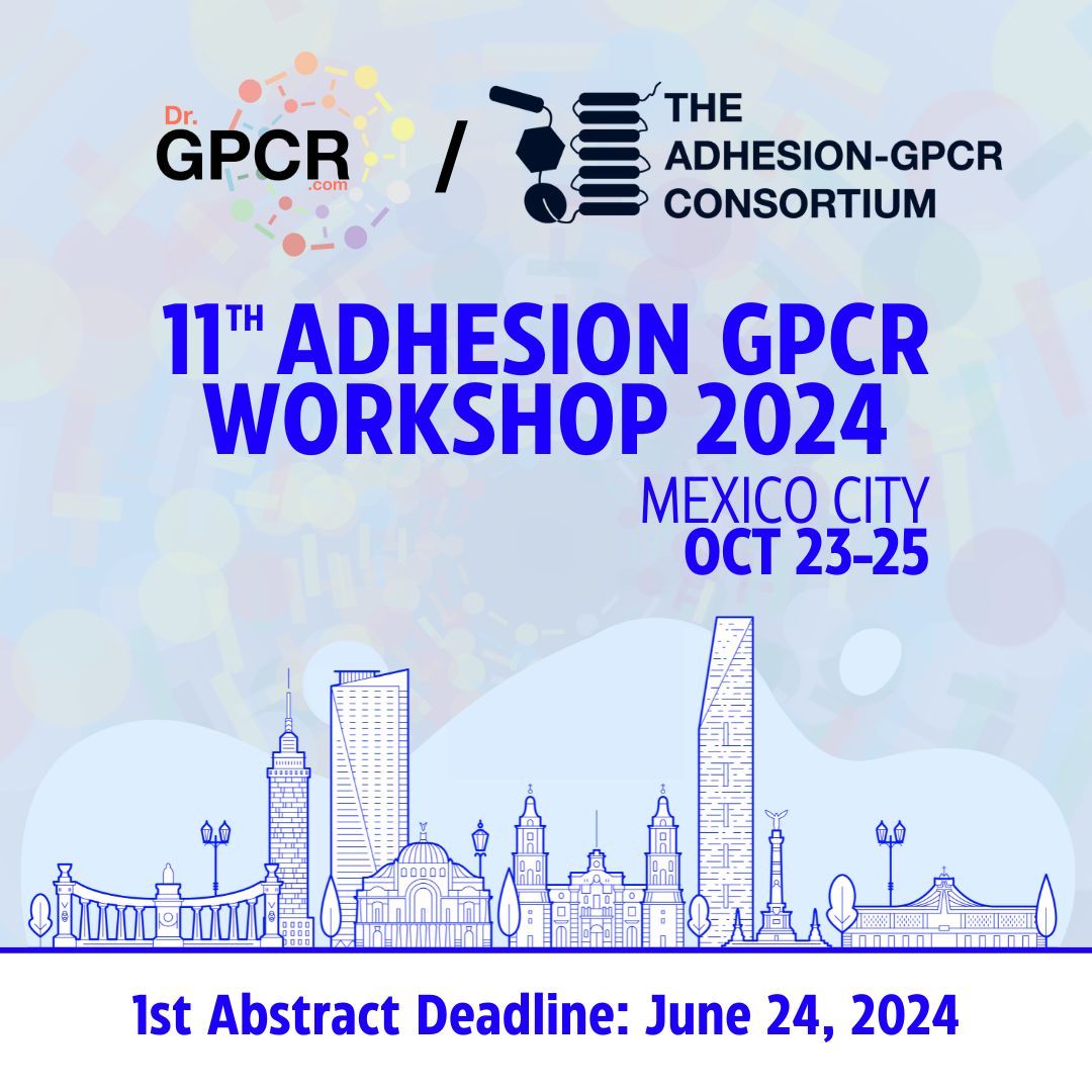 Exciting news! 🚀 The Adhesion GPCR Workshop 2024 is open for abstract submissions until June 24th. Don’t miss this chance to engage with global experts in Membrane Receptor biology. See you in Mexico City from October 23rd to 25th!
#AGPCR2024 #drgpcr