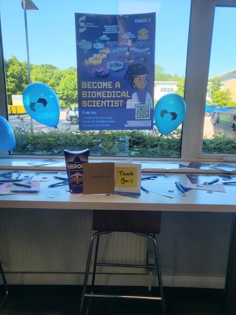 IBMSNottsDerby's tweet photo. Happy Biomedical Science Day! 🥳 Celebrating our amazing biomedical science teams with some sweet treats to say thank you for your dedication and hard work!

 #IBMSDay #BiomedicalScience #HealthcareHeroes

@IBMScience 
@SourceBio 
@nottmhospitals 
@UHDBTrust 
@sfhpathology https://t.co/zuQUo1cNV6