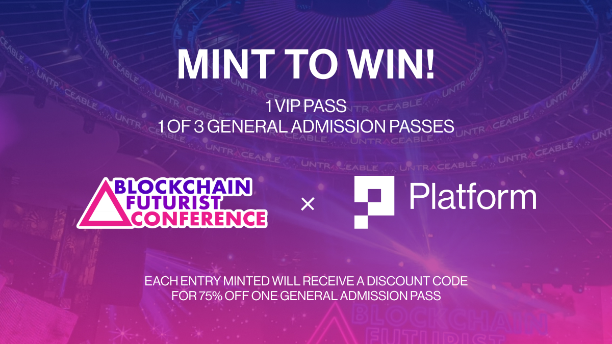 cryptosquares1's tweet photo. Still need a ticket for The 2024 Futurist Blockchain Conference happening on August 13th and 14th?

We got you covered 🤝🎟️

Platform and @Futurist_conf have partnered to bring this amazing opportunity to life 🎉

Click the link below 👇 for a chance to win:
https://t.co/oDhcnhyjTE

🥇 1 VIP pass (valued at $2,500)
🥈 1 of 3 General Admission passes (valued at $700 per pass)

And if that's not enough...
🥉 Each entry minted will receive a discount code for 75% off one general admission pass (over $500 in savings).