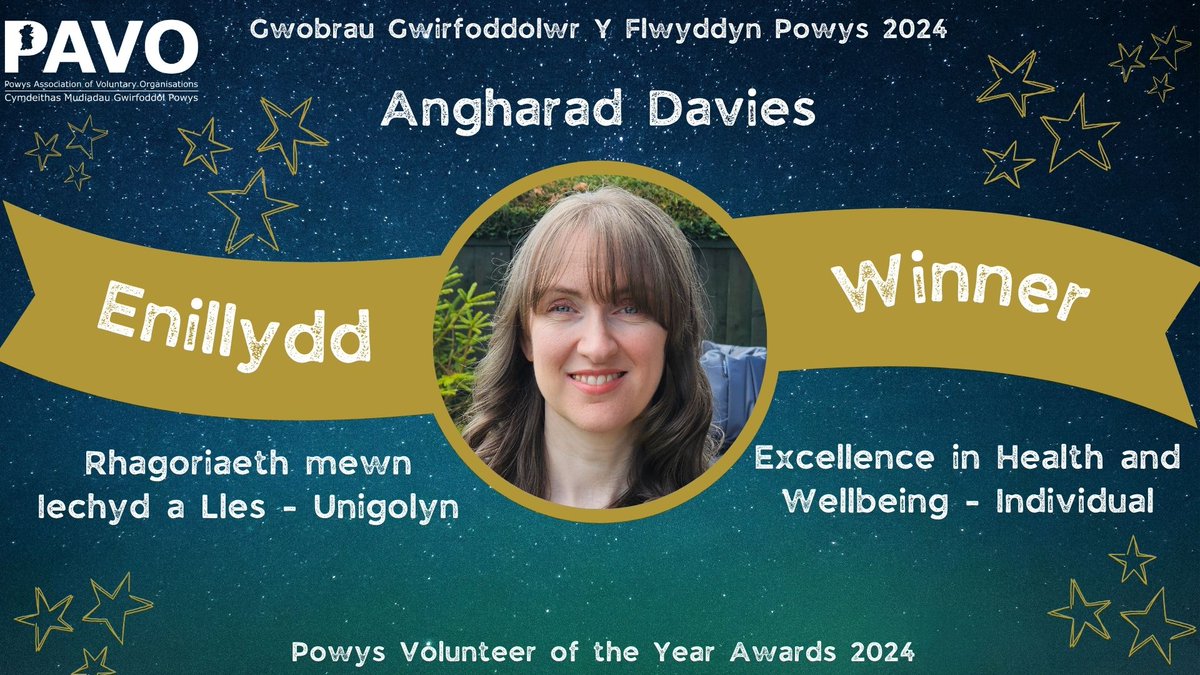 Angharad is a volunteer breastfeeding peer mentor and lead facilitator of Llandrindod Bibs Groups, supporting new parents breastfeeding journey.
Her nominator said "Angharad is a constant silent support.  I don"t think she really understands how valued her work is." 
#PVOY2024
