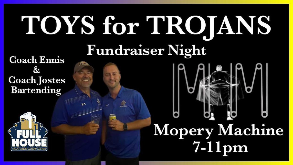 Friday Night!  Coaches for a Cause Night. We'd Love to see YOU! <a href="/JoshJostes/">Josh Jostes</a>