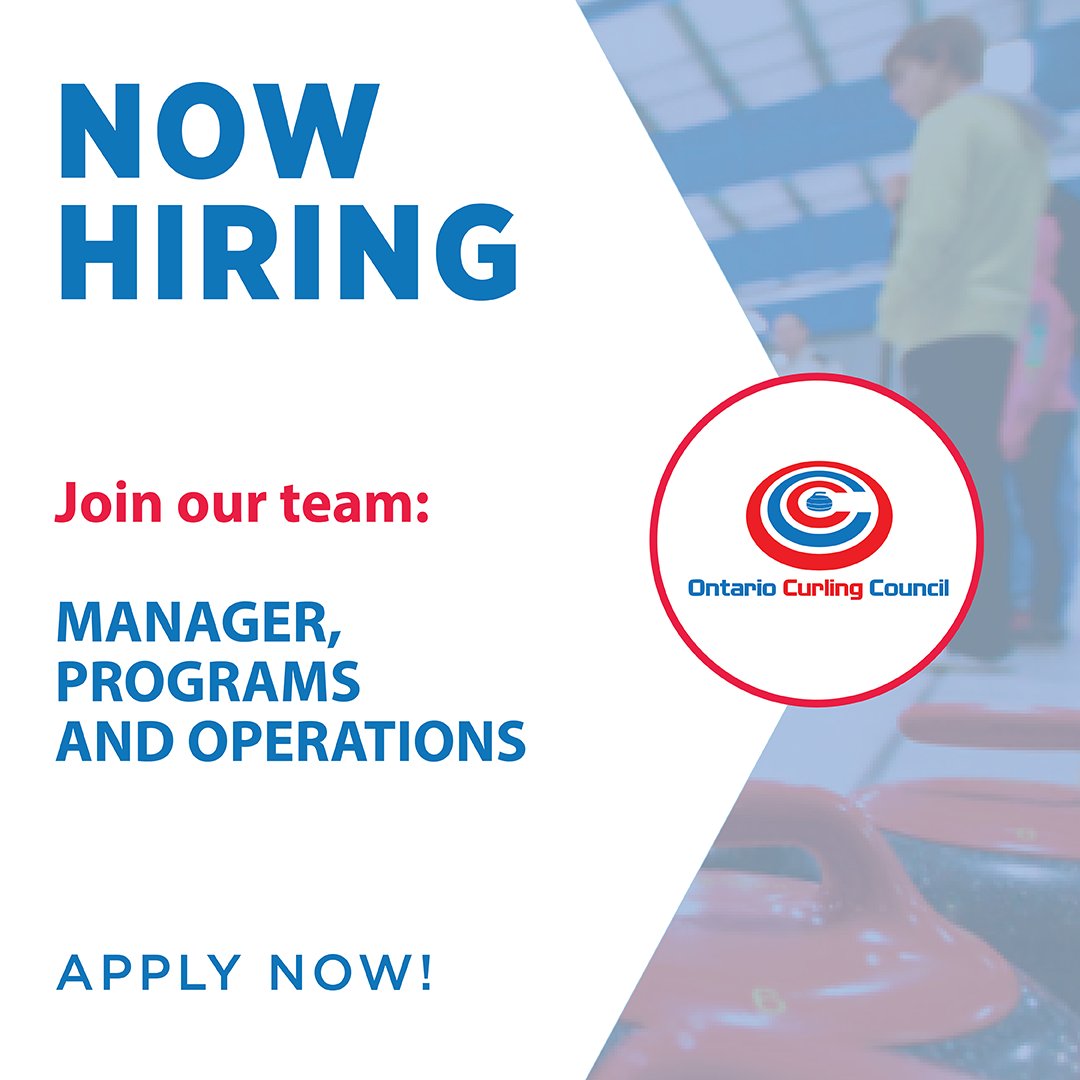 ONCurlCouncil's tweet image. 🥌 Exciting Opportunity Alert 🥌 The Ontario Curling Council is searching for a talented individual to join us as the Manager, Programs and Operations! 

Check out the full job description and apply now: bit.ly/4aTpHKa

#NowHiring #OntarioCurlingCouncil #curlingcommunity